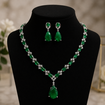 Diamond Zircon Jewelry Set