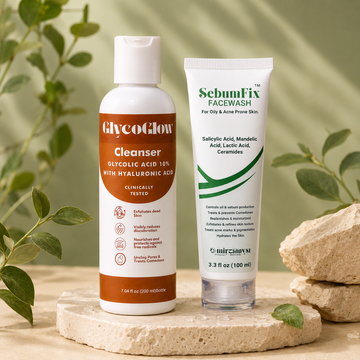 SebumFix Face Wash + GlycoGlow Cleanser Combo