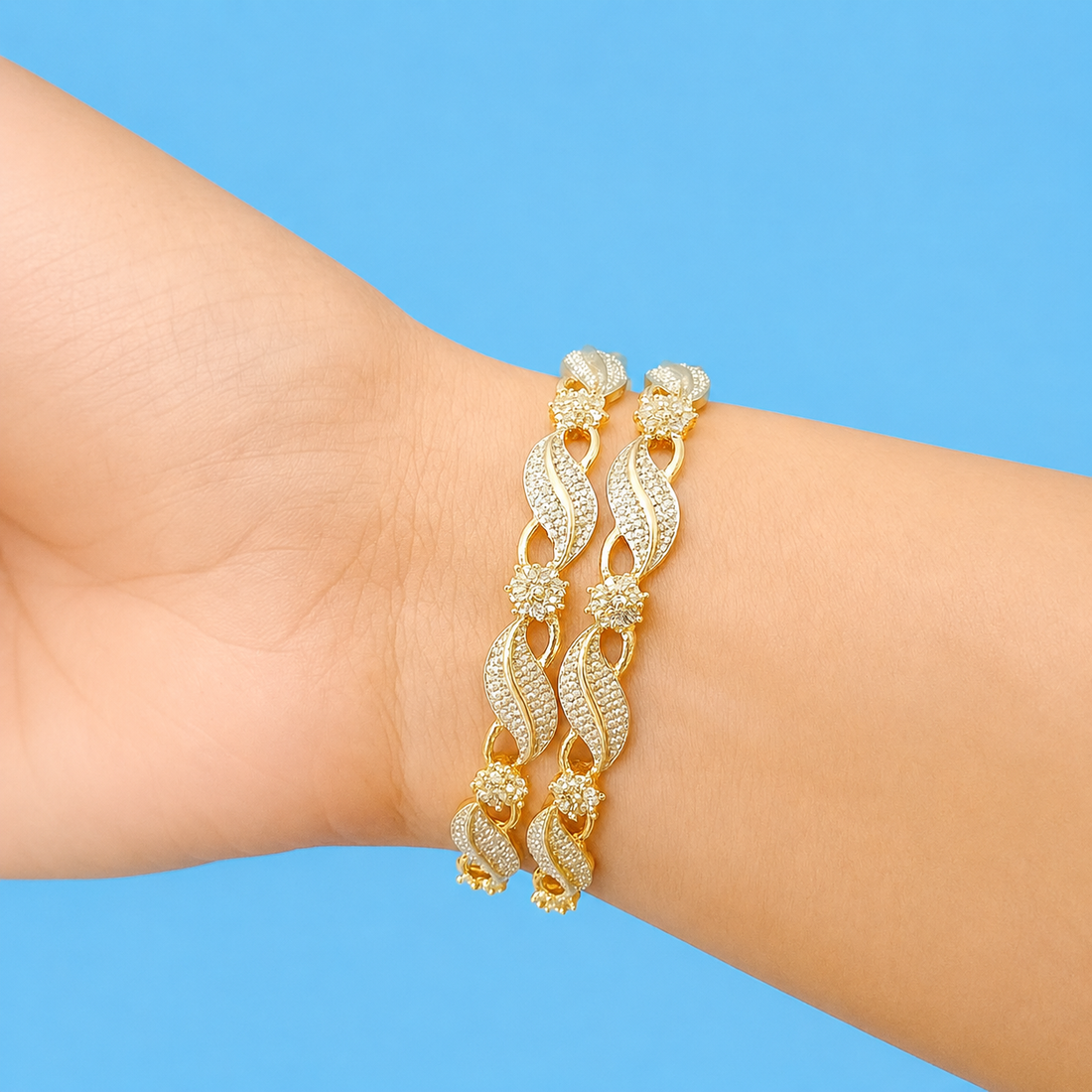 Elegant Gold Bracelet on delicate wrist