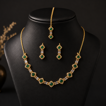 Emerald Green Gemstone Jewelry Set