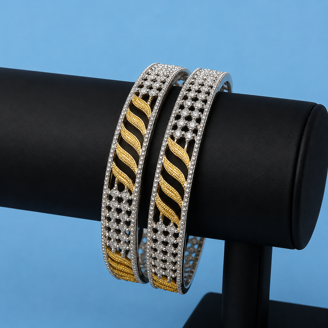 Intricate Bangles on Fair Wrist