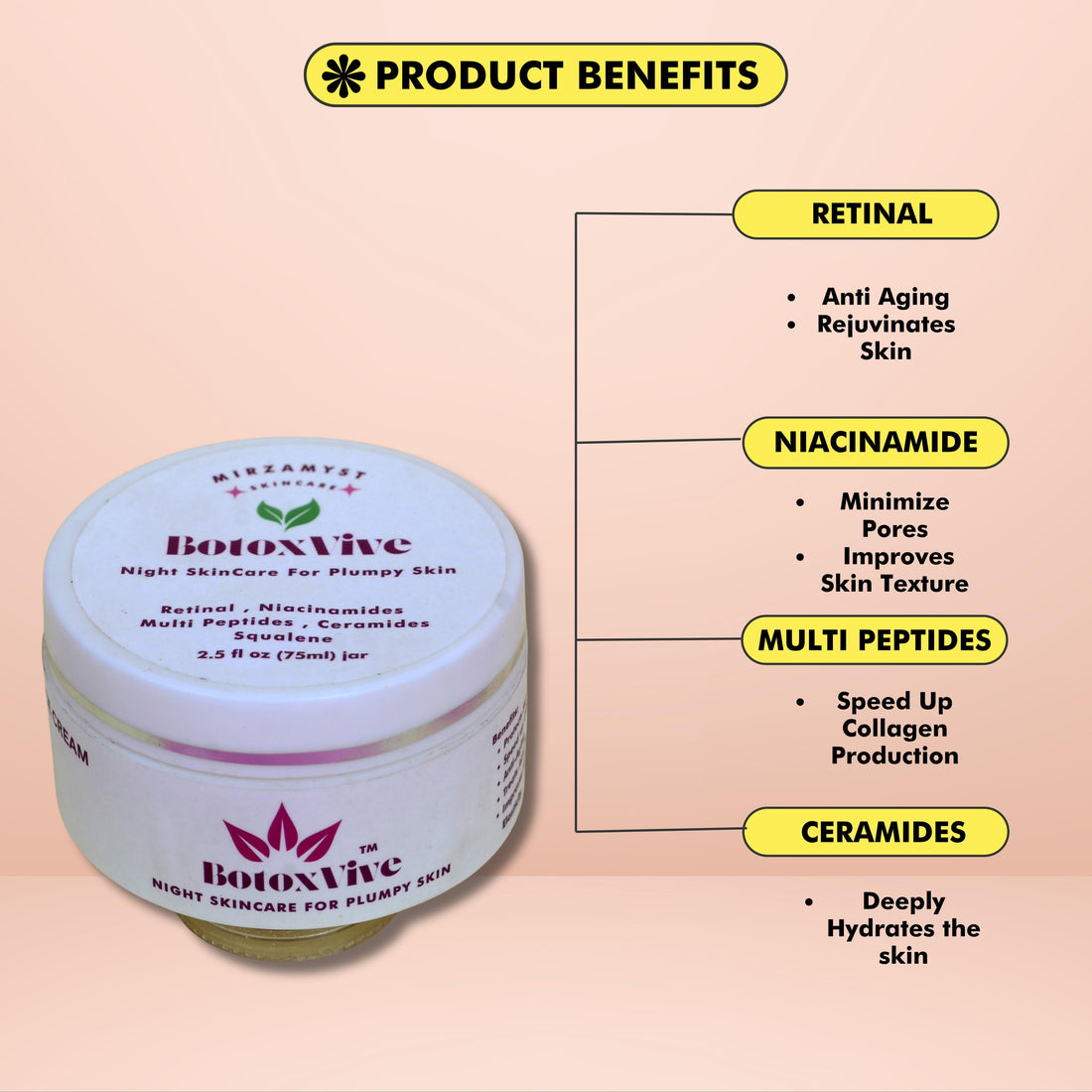BotoxVive Night Skincare Cream