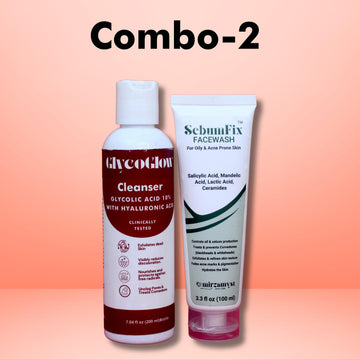 SebumFix FaceWash + GlycoGlow Cleanser